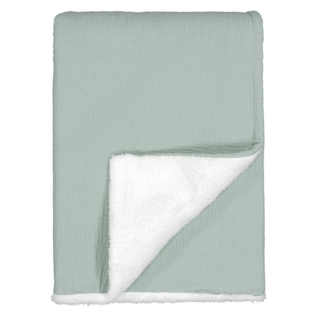 Couverture enfant gaze de coton Vert Menthe