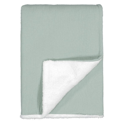 Couverture enfant gaze de coton Vert Menthe