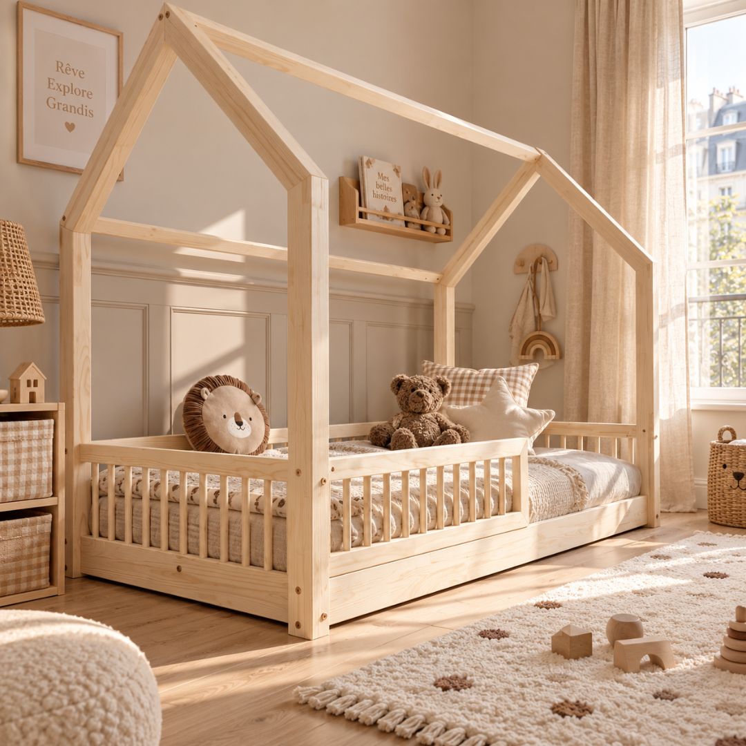 Lit cabane Montessori Pia - Personnalisable