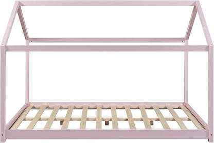 Lit cabane Montessori - 90x200cm - Rose