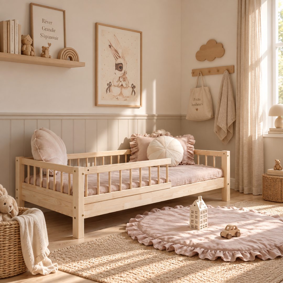 Lit enfant Brieuc 80x160cm livraison rapide
