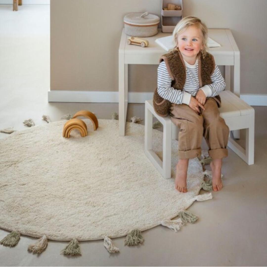 Tapis enfant écru