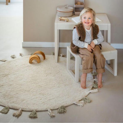 Tapis enfant écru