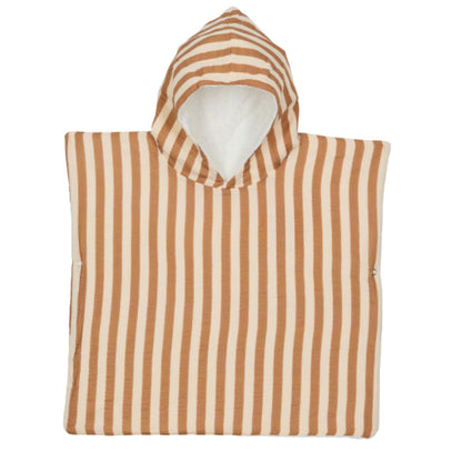 Poncho de bain enfant rayure