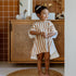 Poncho de bain enfant rayure