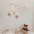 Mobile feutrine étoile lune et nuage
