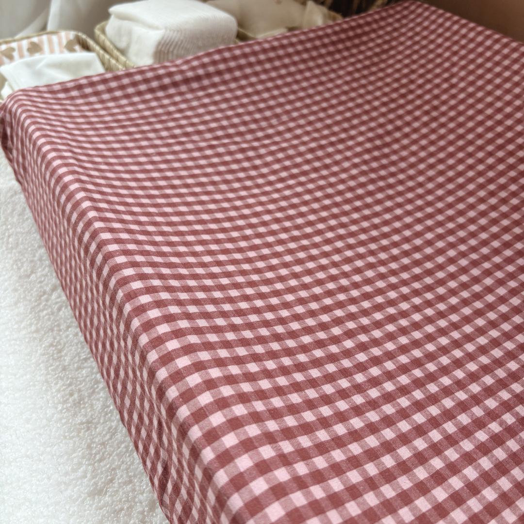 Housse matelas à langer vichy