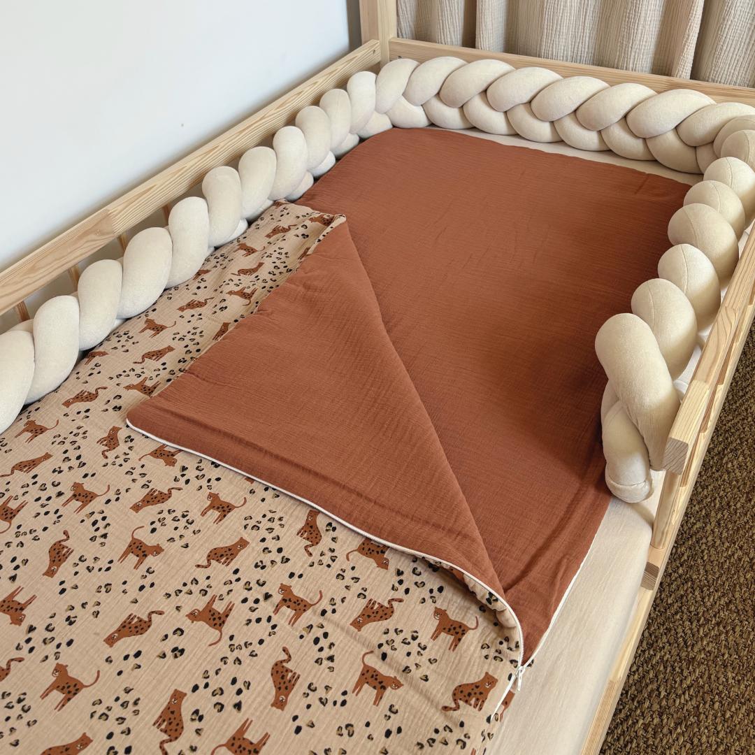 Sac de couchage enfant leopard beige