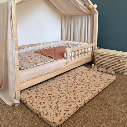 Tapis de motricité leopard beige