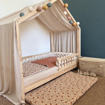 Tapis de motricité leopard beige