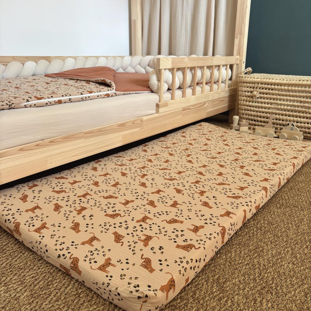 Tapis de motricité leopard beige