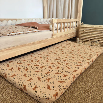 Tapis de motricité leopard beige