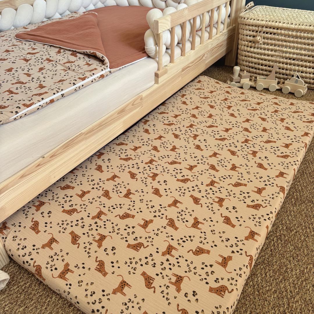 Tapis de motricité leopard beige