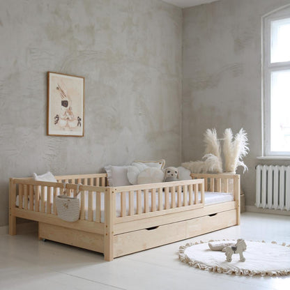Lit Montessori Basile avec tiroir 140x200cm