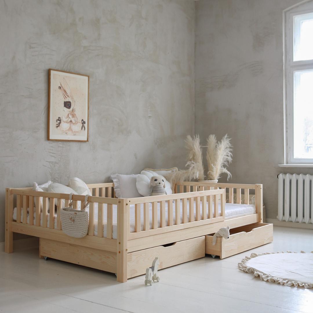 Lit Montessori Basile avec tiroir 140x200cm