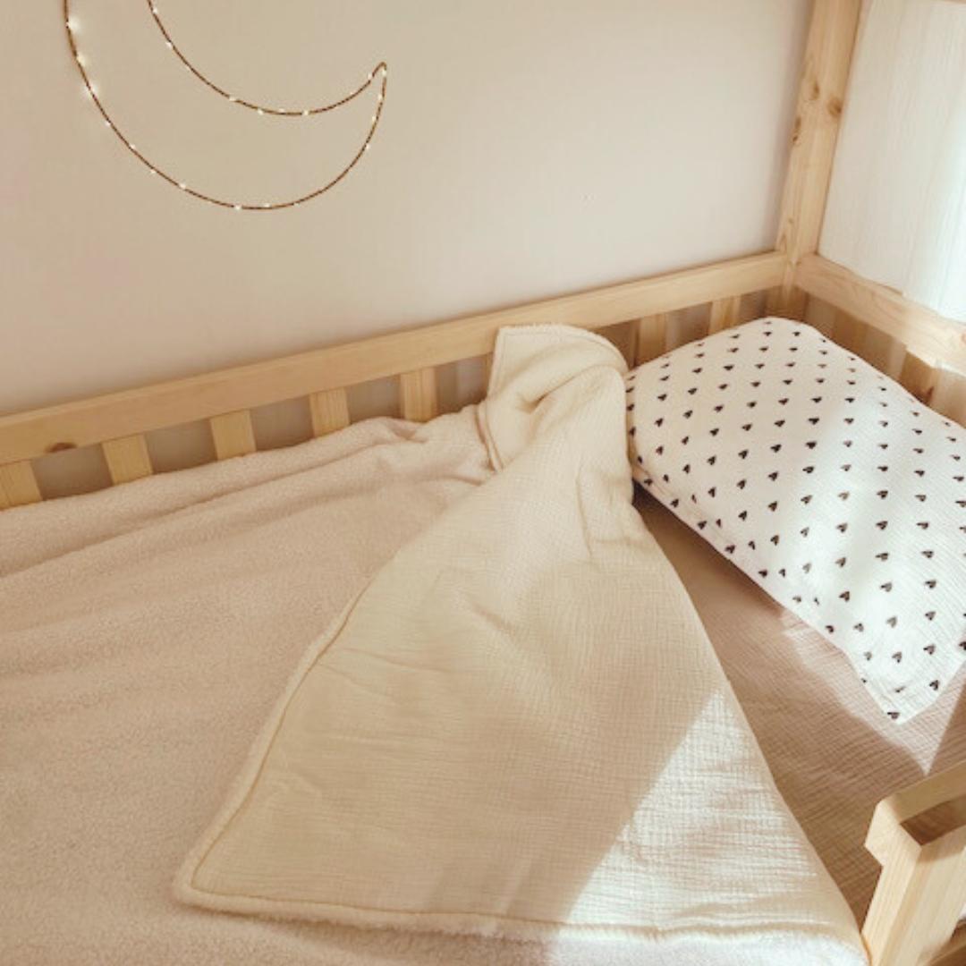 Couverture enfant gaze de coton Ecru