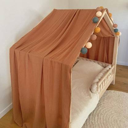 Ciel de lit cabane Caramel
