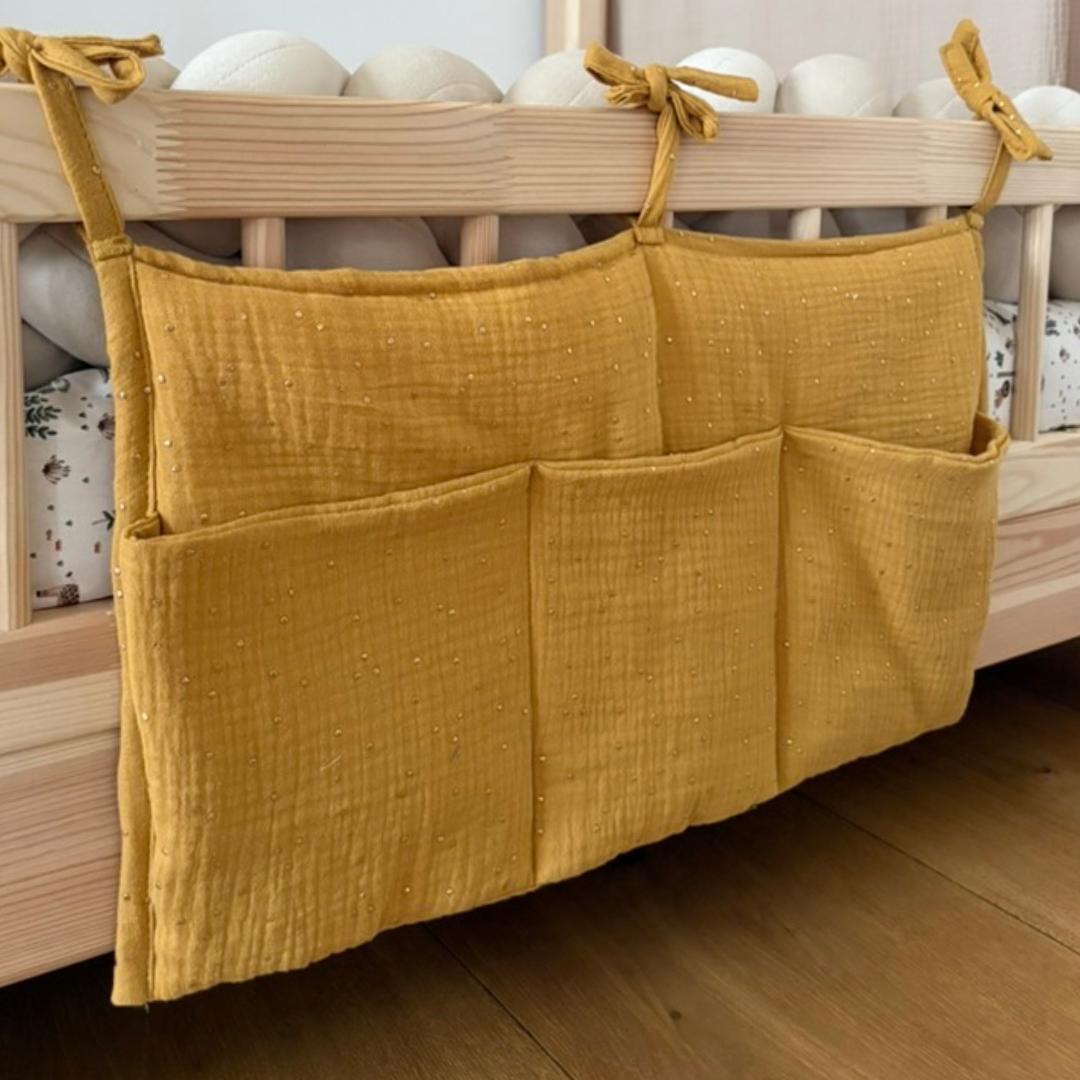 Pochette de rangement lit Jaune moutarde OR