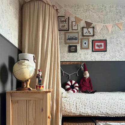 Ciel de lit bébé Beige