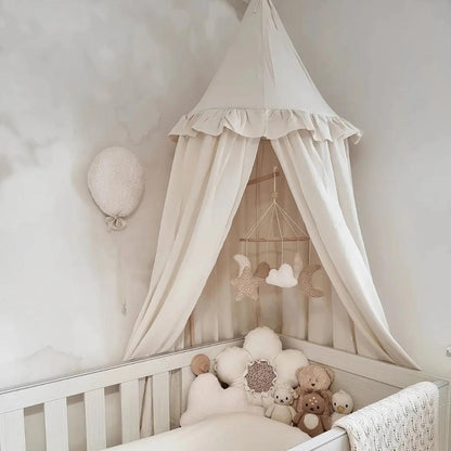Ciel de lit bébé Ecru