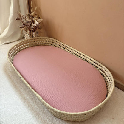 Panier à langer + matelas + housse couleur au choix