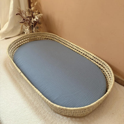 Panier à langer + matelas + housse couleur au choix