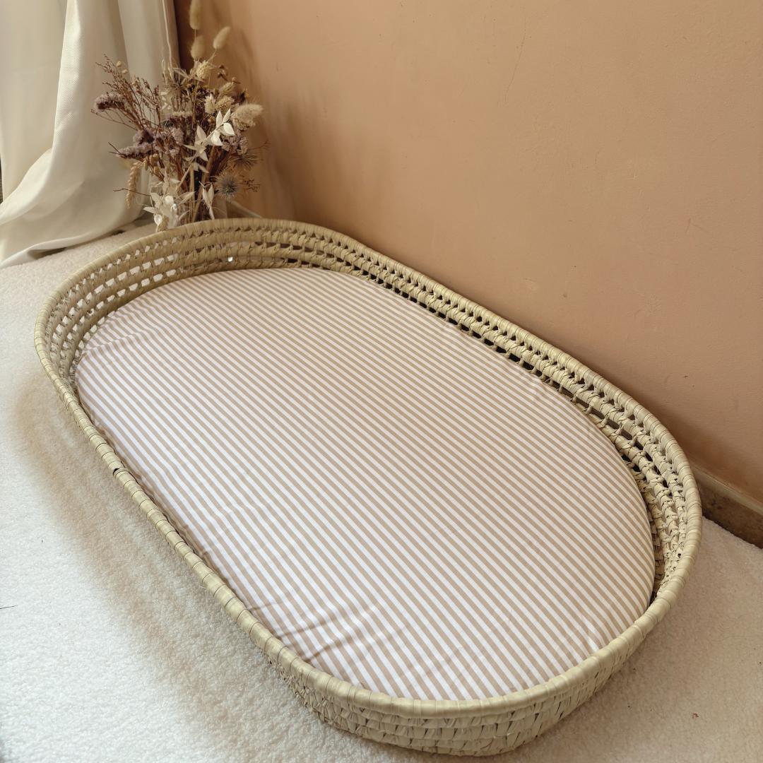 Panier à langer + matelas + housse couleur au choix