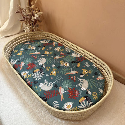 Panier à langer + matelas + housse couleur au choix