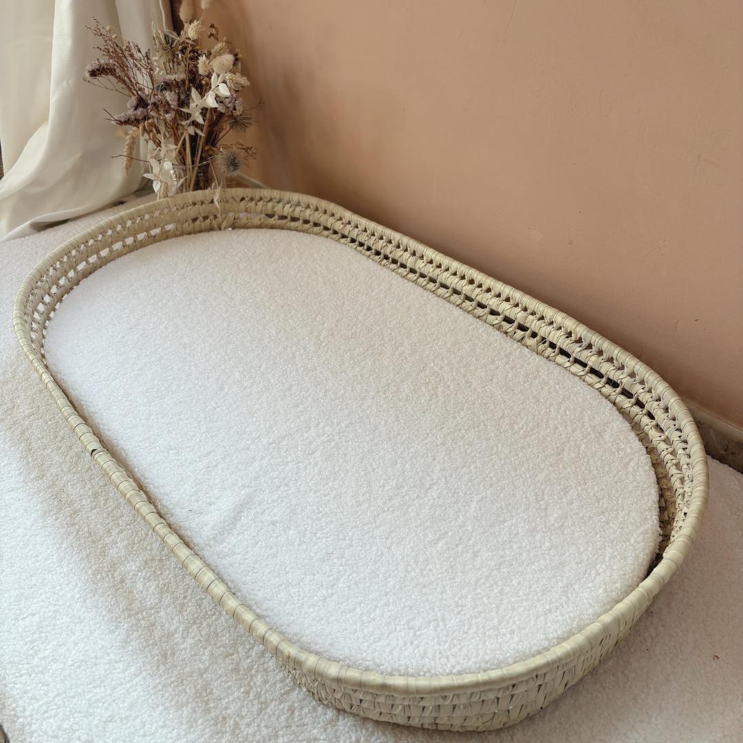 Panier à langer + matelas + housse couleur au choix