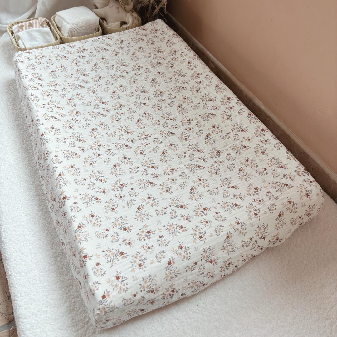 Housse matelas à langer double gaze BIO Nina