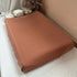 Housse matelas à langer double gaze BIO terracotta