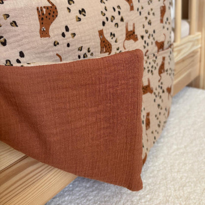 Pochette de rangement lit LEOPARD BEIGE