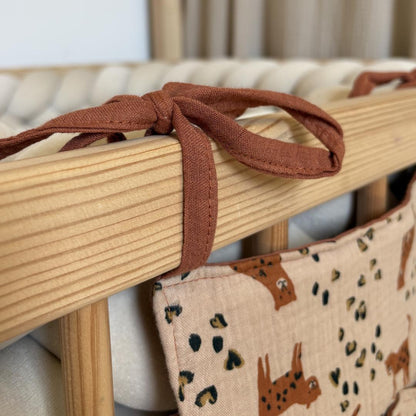 Pochette de rangement lit LEOPARD BEIGE