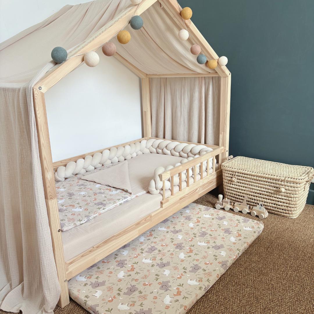 Tapis de motricité animaux beige