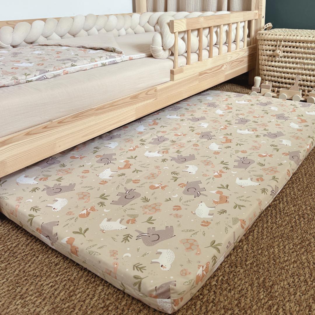 Tapis de motricité animaux beige