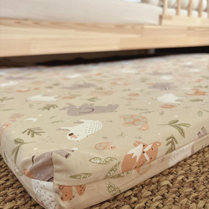 Tapis de motricité animaux beige