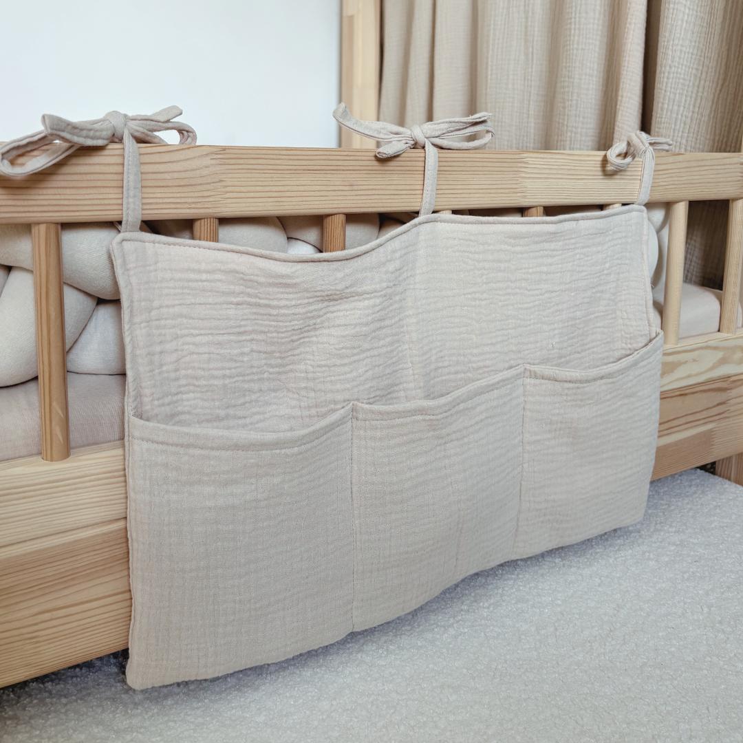 Pochette de rangement lit - Beige