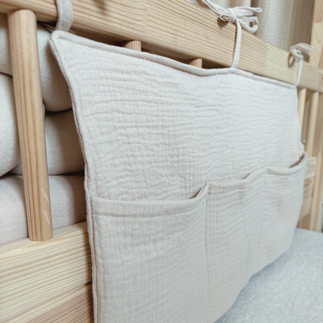 Pochette de rangement lit - Beige