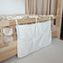 Pochette de rangement lit - Tissu bouclette écru