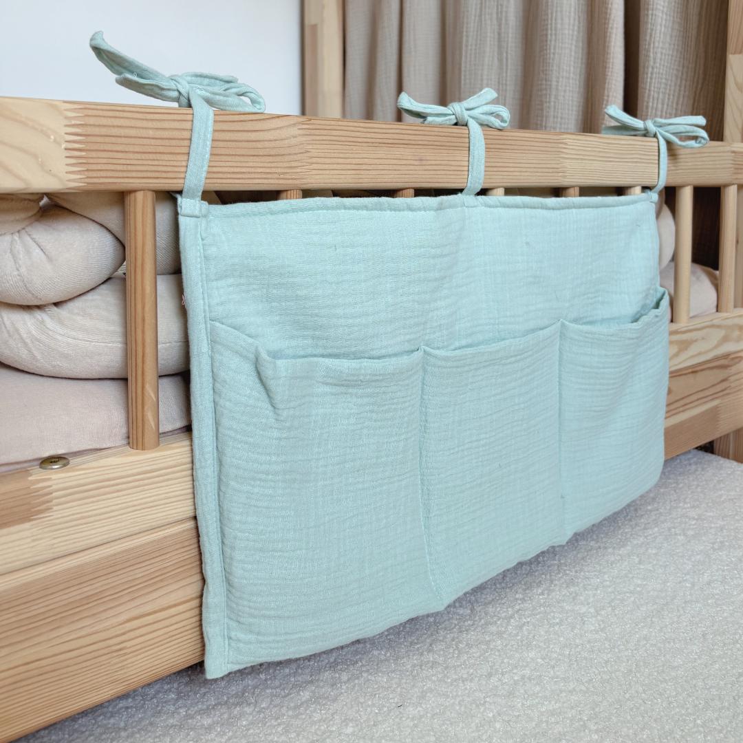 Pochette de rangement lit Vert menthe