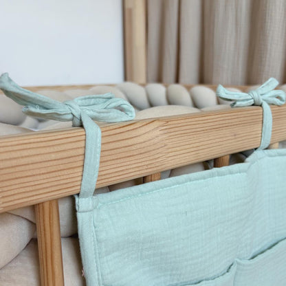 Pochette de rangement lit Vert menthe