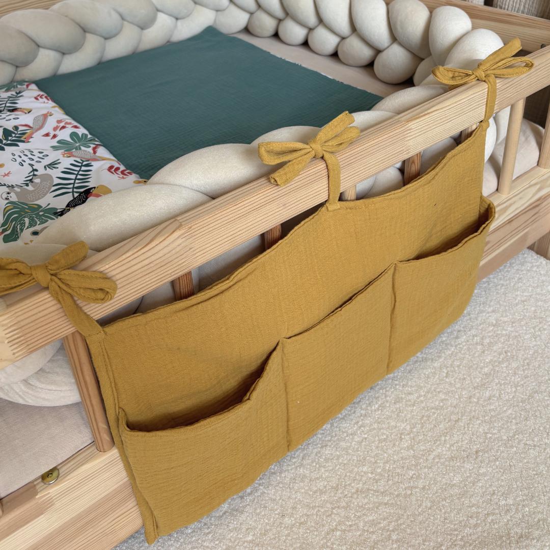 Pochette de rangement lit Jaune ocre