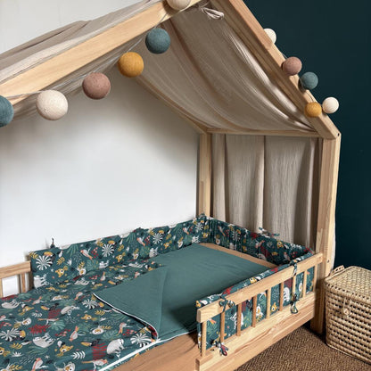 Tour de lit cabane coton Ernest