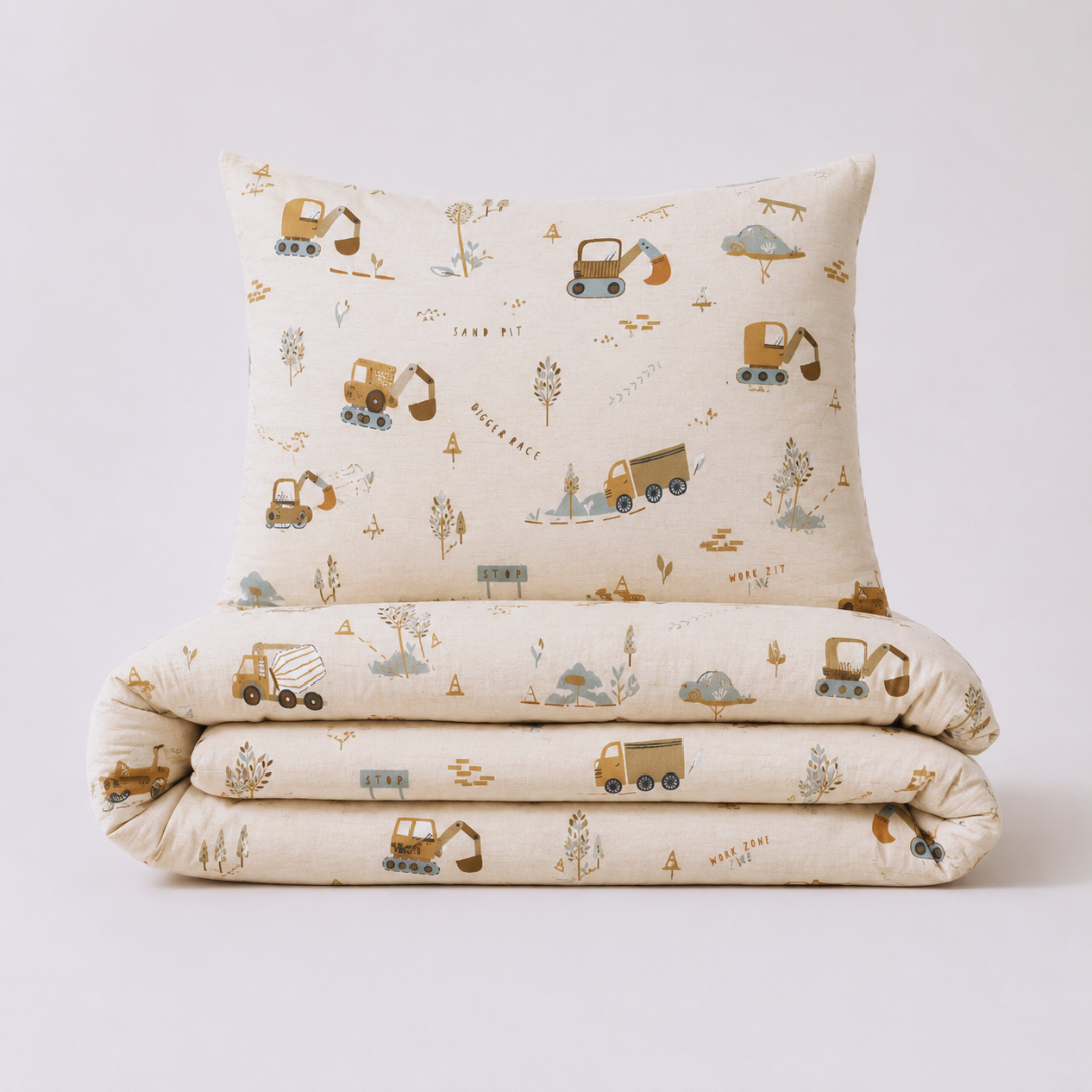 Housse de couette + taie Pelleteuse