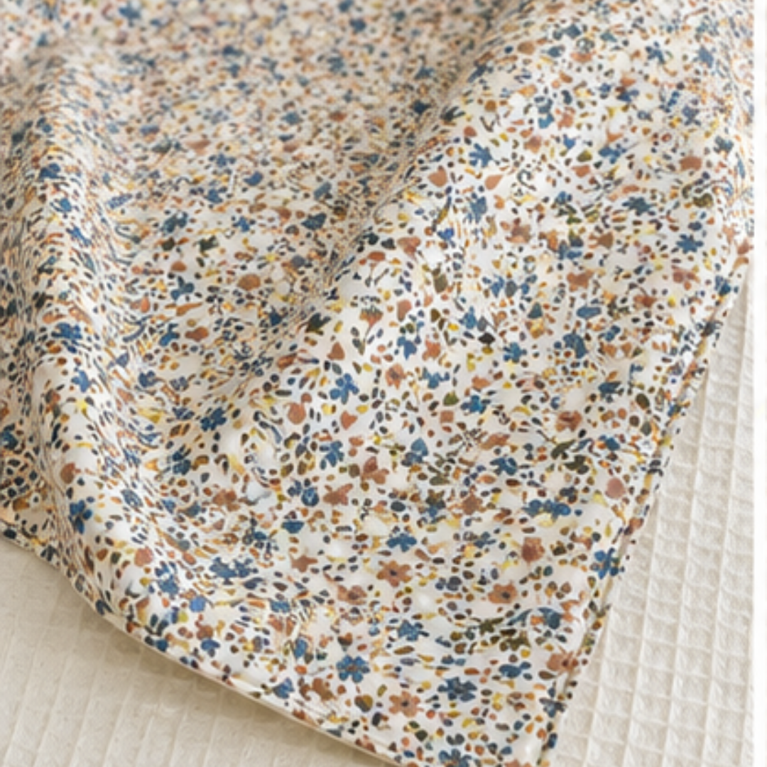 Couverture légère enfant fleurie Holly