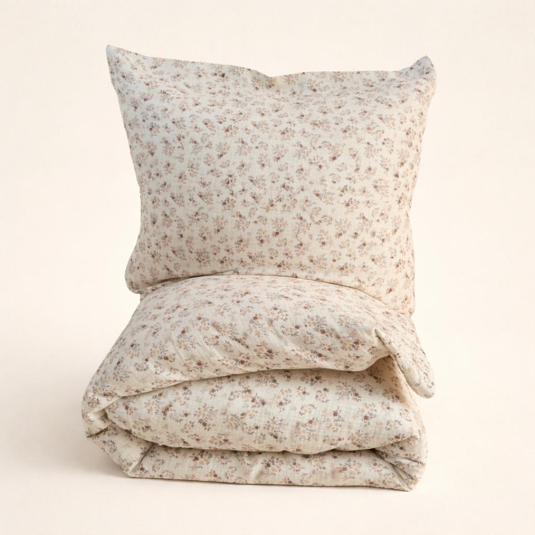 Housse de couette mousseline Nina