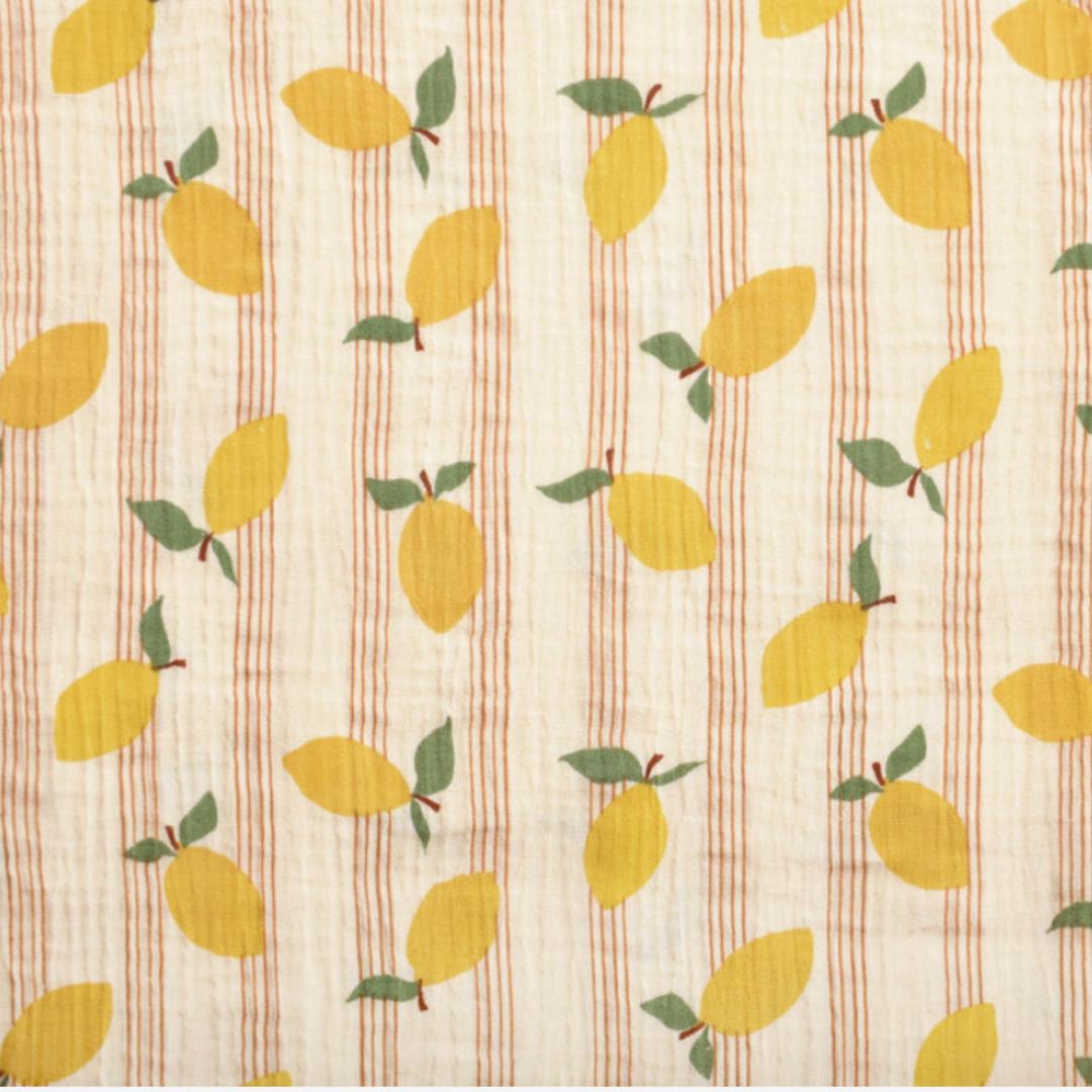 Housse de couette mousseline Citrons (édition limitée)