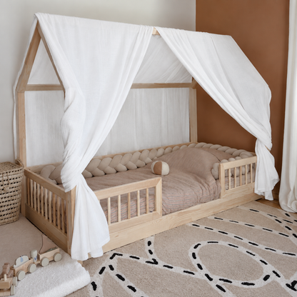 Ciel de lit cabane (pack de 2) Blanc