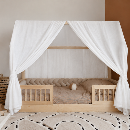 Ciel de lit cabane (pack de 2) Blanc