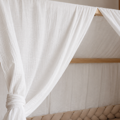 Ciel de lit cabane (pack de 2) Blanc